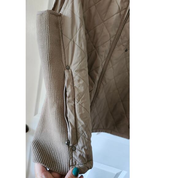 Lauren Ralph Lauren XL Quilted Full Zip VEST Khaki Equestrian - Picture 4 of 13